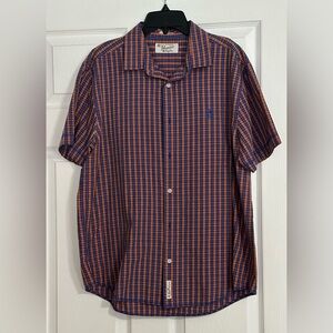 Original Penguin by Munsingwear Plaid Short Sleeve Shirt -‎ Size Large